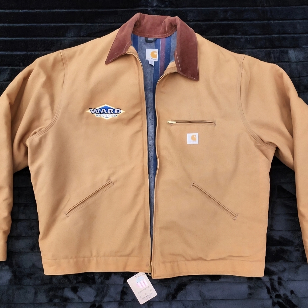 CARHARTT Blanket Lined Detroit Duck Canvas Jacket‎ J001 2XLarge Tall Made in USA
